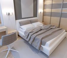 Pomysł na sypialnię - proste i nowoczesne wnętrze